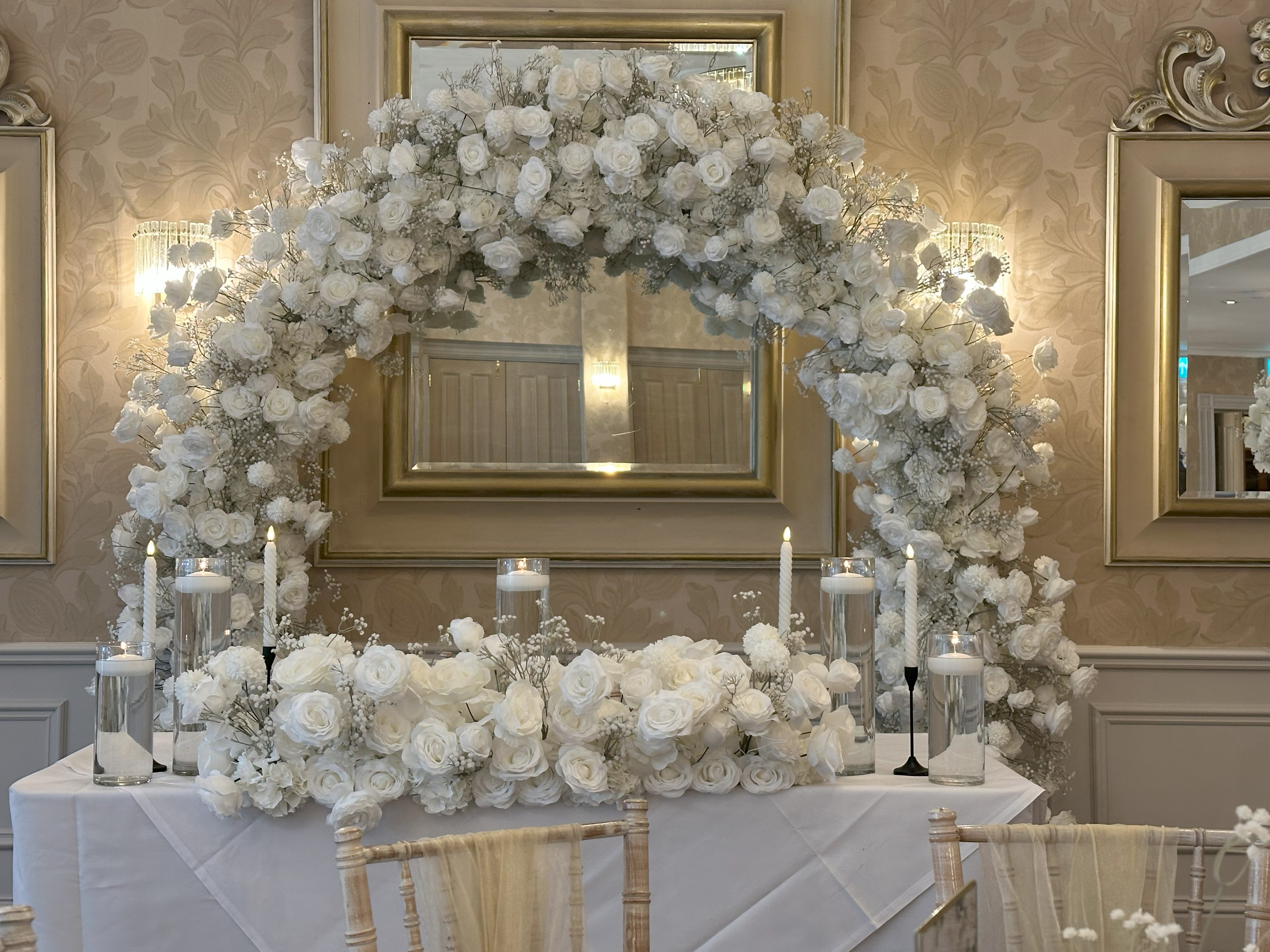Sweetheart Top Table Design by Look At Us Events, Wedding Styling Company Chester, Wirral, Liverpool