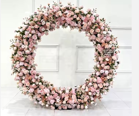 Pink Floral Moon Gate for your wedding