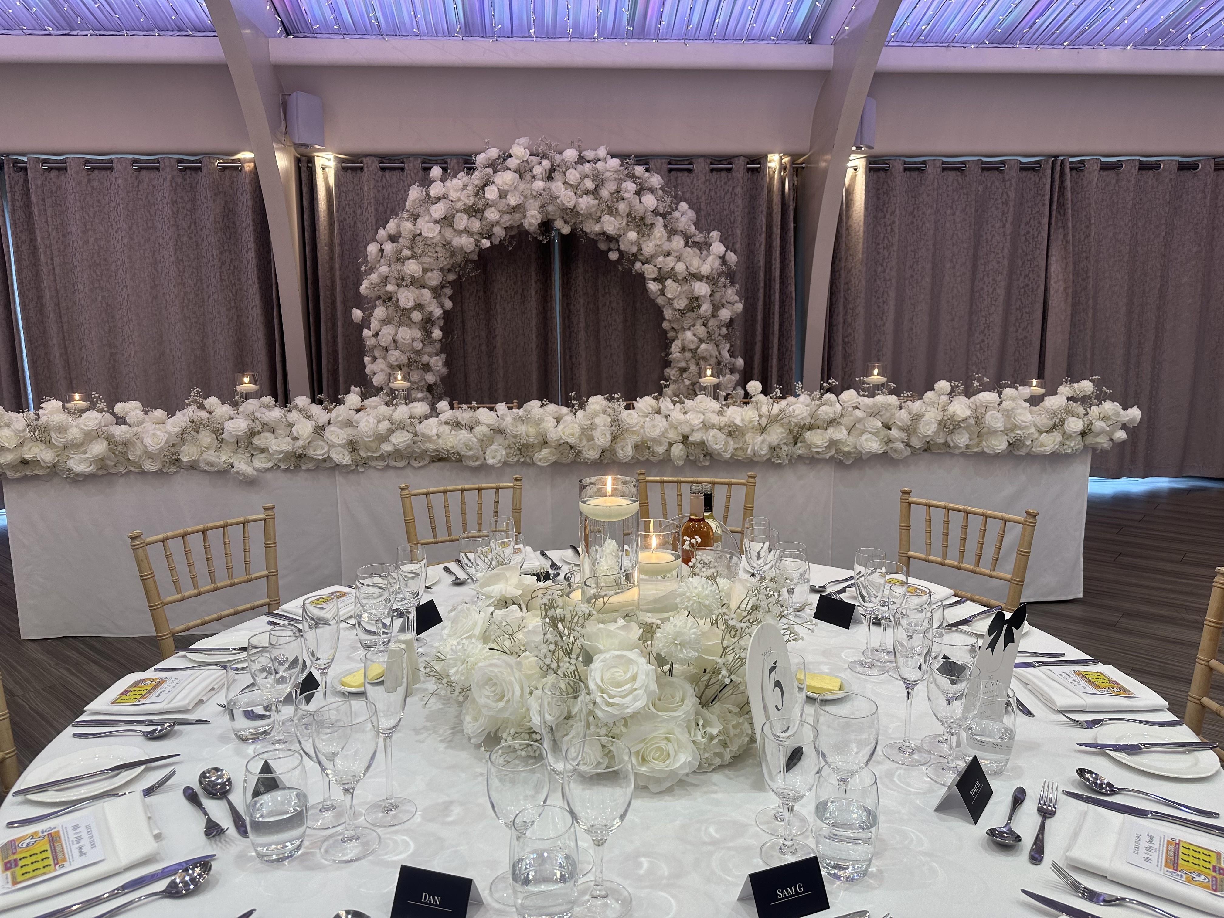 Wedding Decor Hire at Colshaw Hall by Look At Us Events