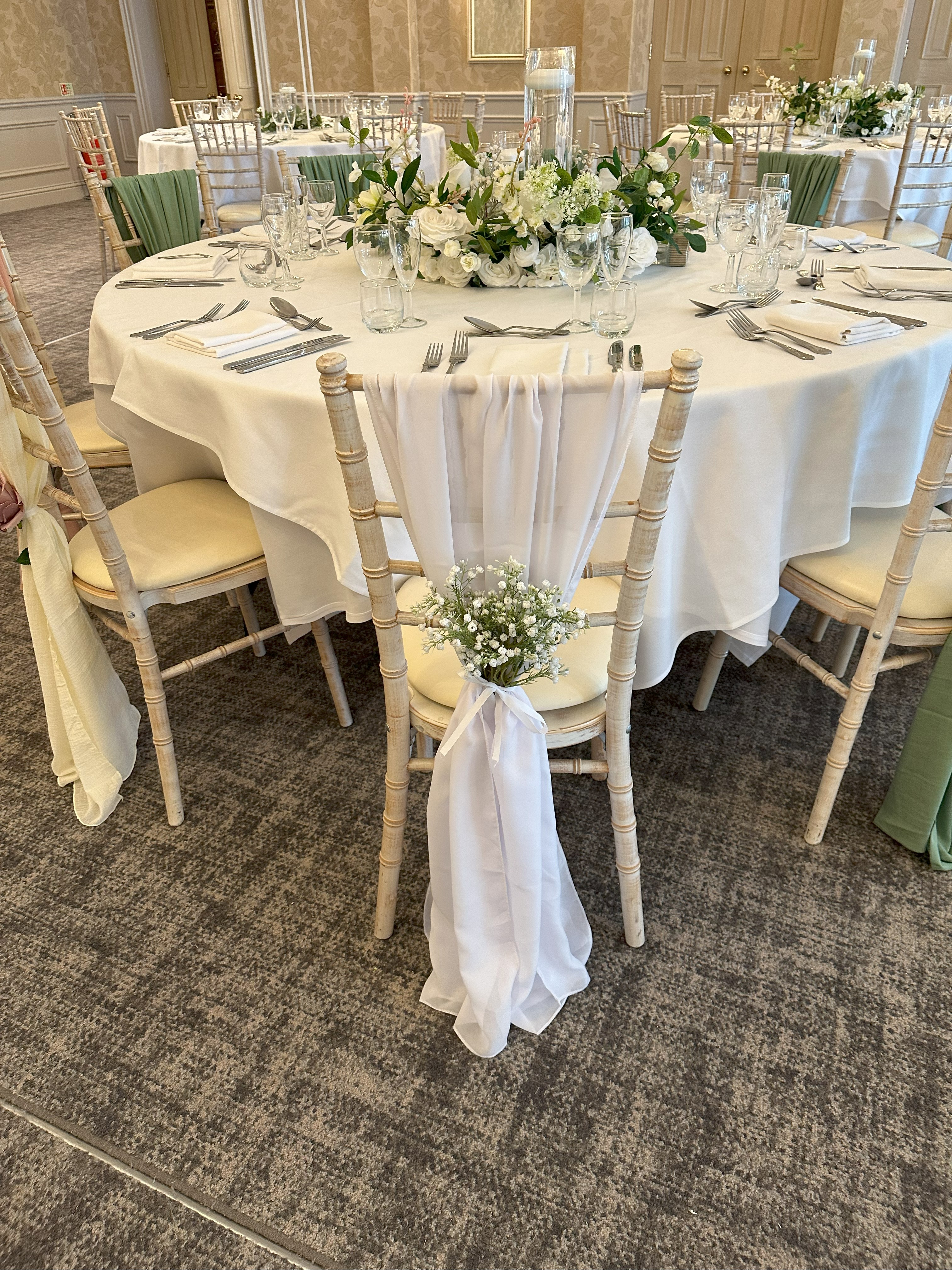 White Wedding Aisle Carpet Hire, Look At Us Events